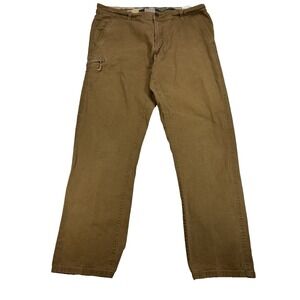 Weatherproof Vintage Men's 36X32 Brown Relaxed Fit Workwear Pants Utility Rugged